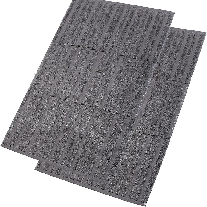 Organic Cotton Bath Mats for Bathroom (2 Pieces)