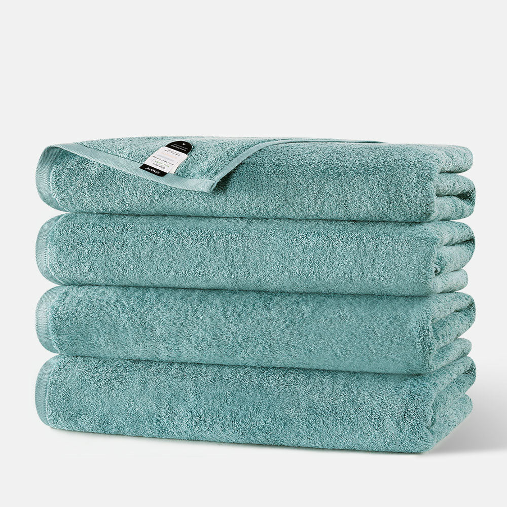 Super Soft Cotton Bath Towel Set of 4 – Solid Color