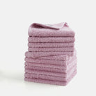 SEMAXE pink washcloth set, 12 pieces, versatile for kitchen applications or as stylish tea towels, soft and absorbent cotton.