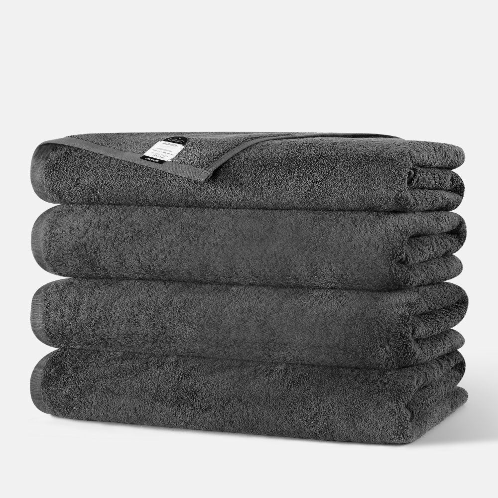 Super Soft Cotton Bath Towel Set of 4 – Solid Color