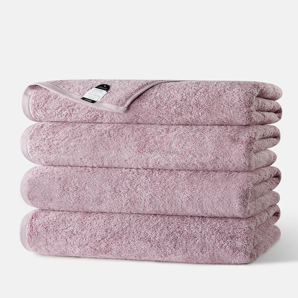 Super Soft Cotton Bath Towel Set of 4 – Solid Color