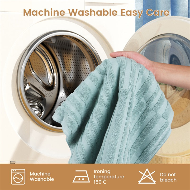 Experience the ease of maintaining SEMAXE's blue bath mat, which seamlessly fits into any washing routine. Designed for machine wash and safe ironing up to 150°C, this mat promises durability and ease, ensuring it remains a pristine and functional part of your bathroom essentials.