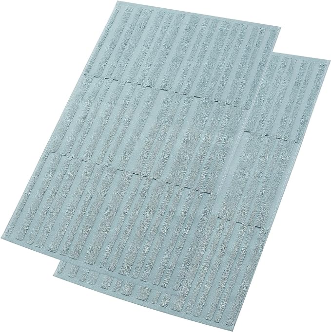 Organic Cotton Bath Mats for Bathroom (2 Pieces)