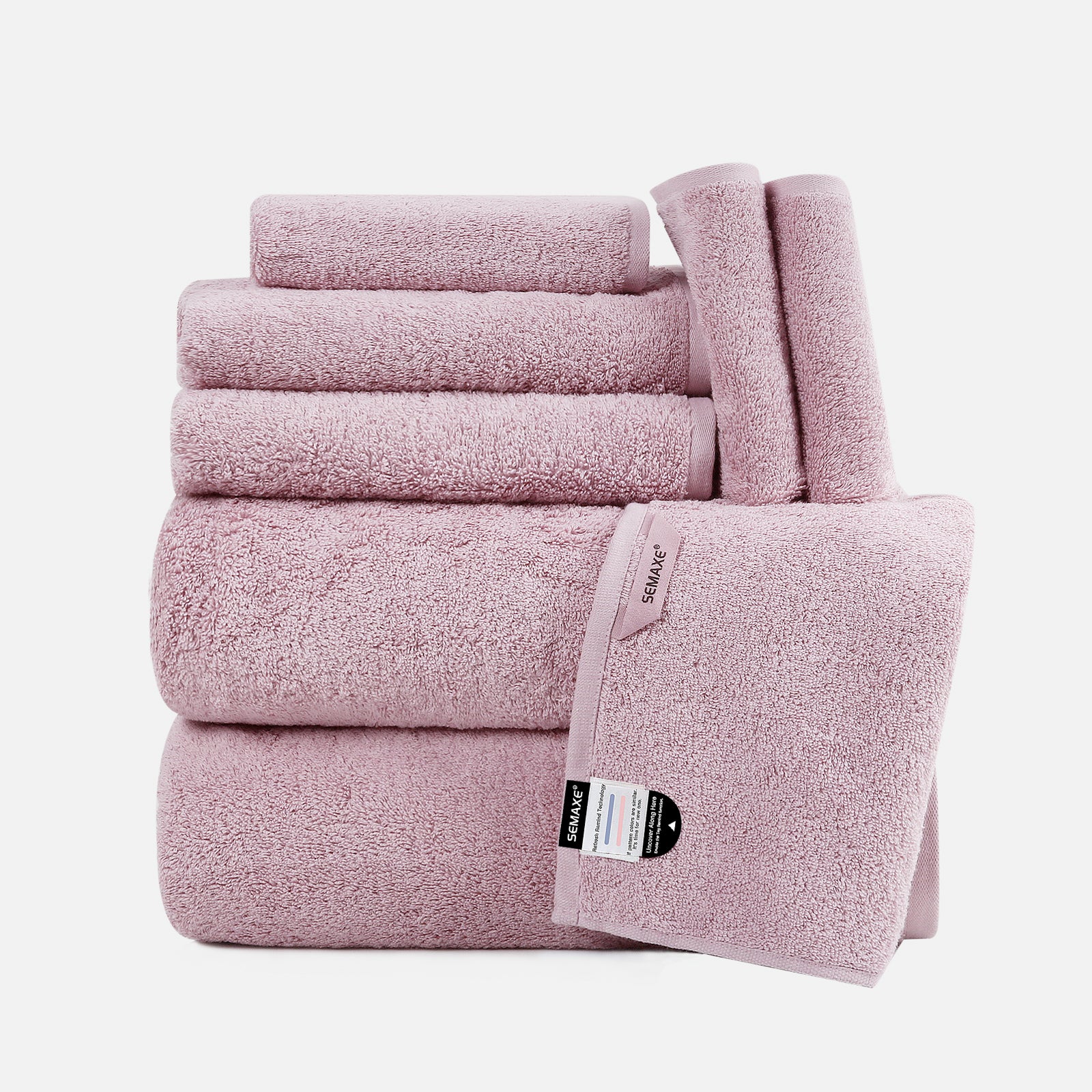 Lavender 8-piece towel set