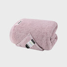 Soft pink Semaxe bath towel, crafted from plush cotton for superior softness and absorbency, perfect for pampering yourself after a relaxing bath.