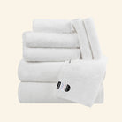 Snowy white 8-piece towel set