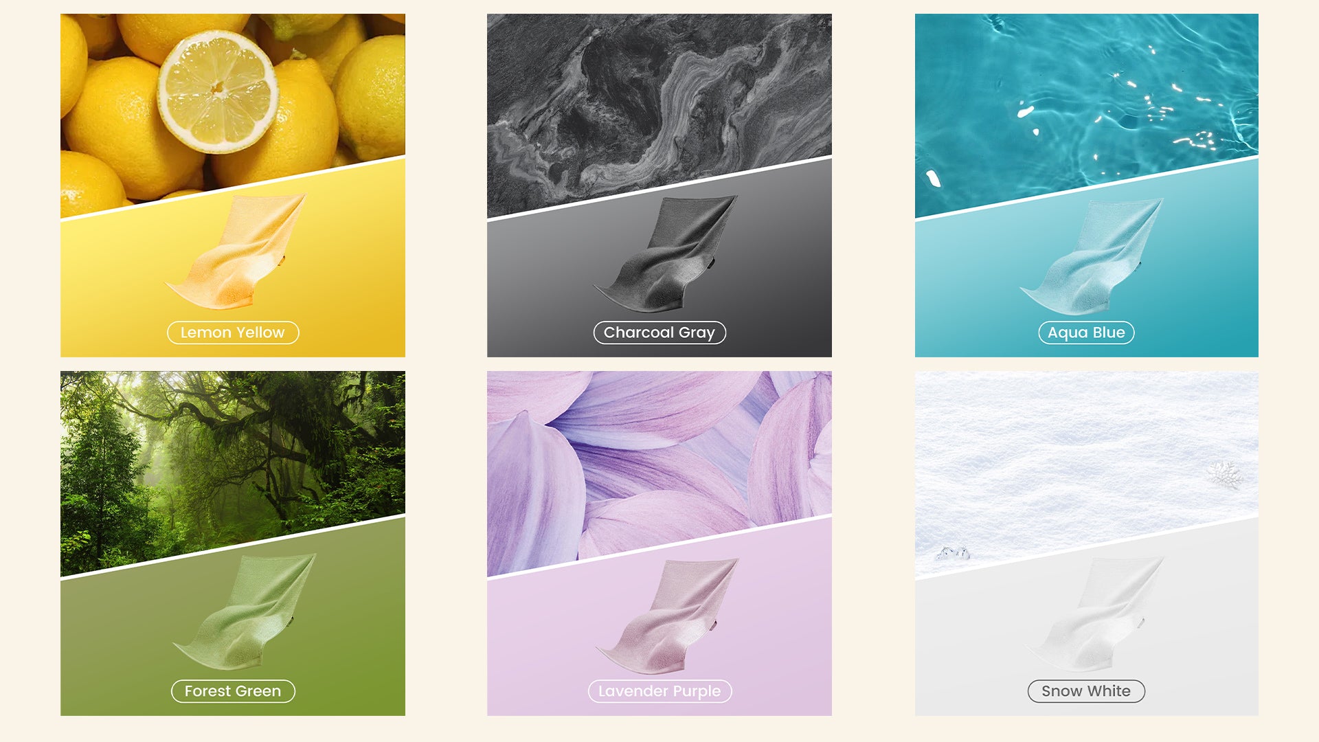 Color Guide for Plain Series Towels